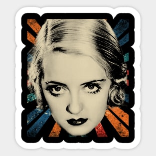 vintage bette davis #1 Sticker